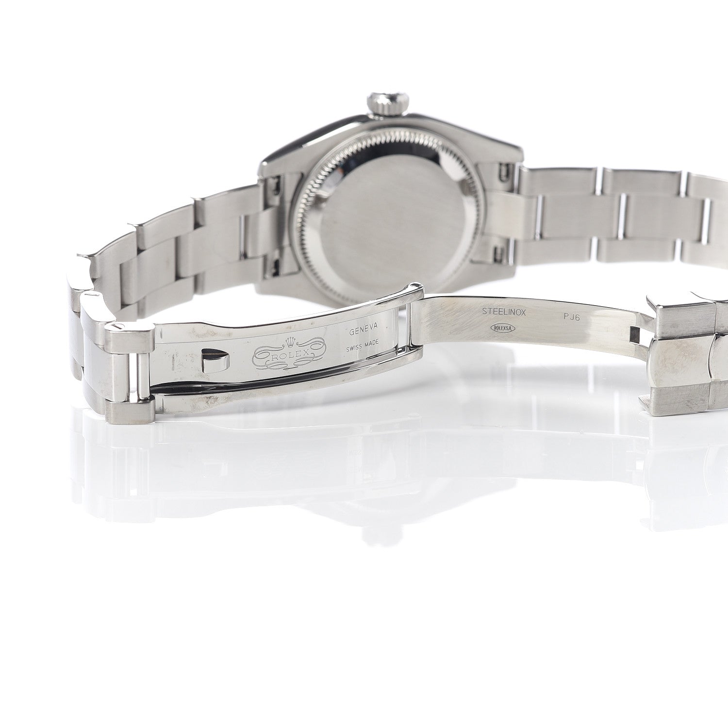 Rolex Stainless Steel 26mm Oyster Perpetual Datejust Watch White 179160 6 of 7
