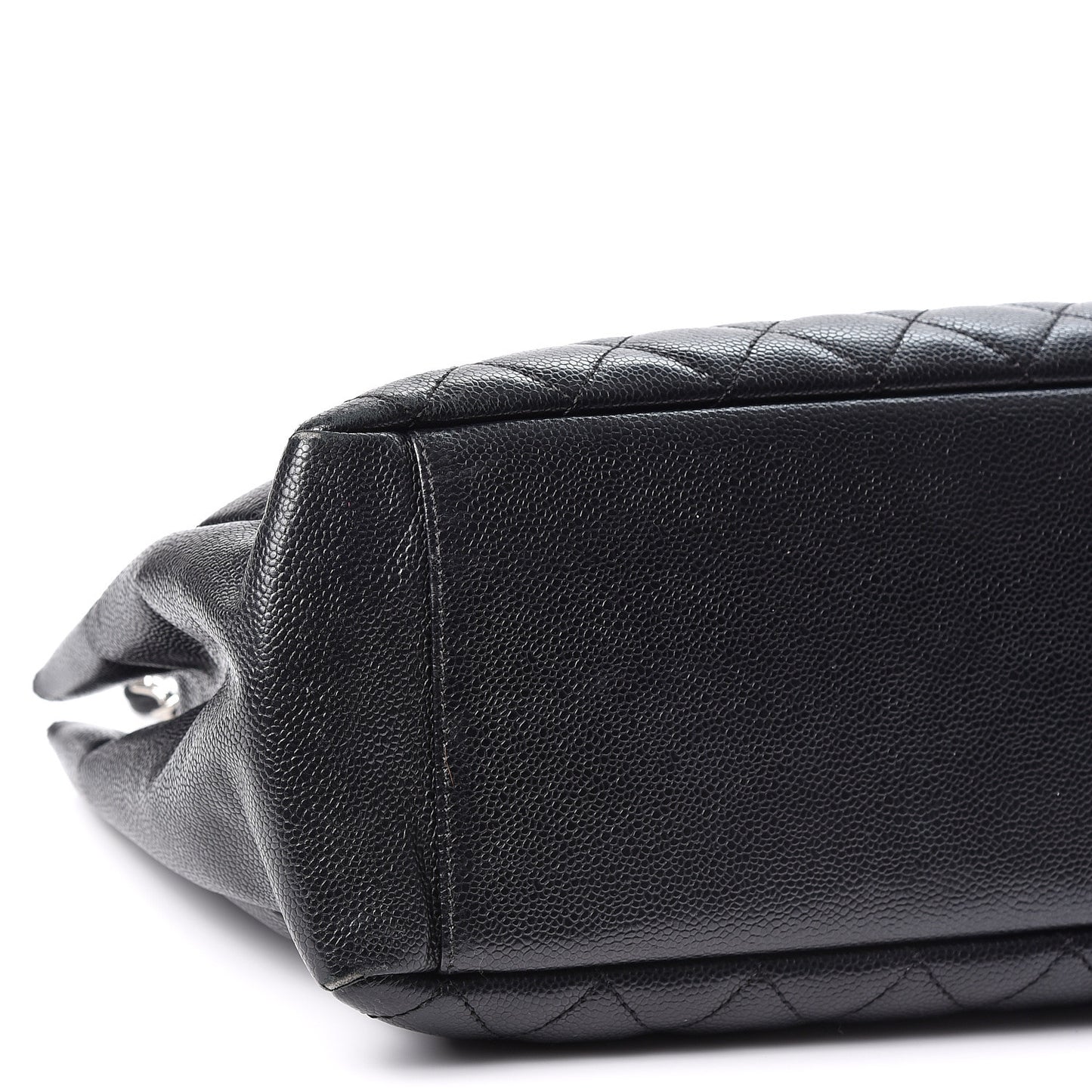 Caviar Quilted Grand Shopping Tote GST Black