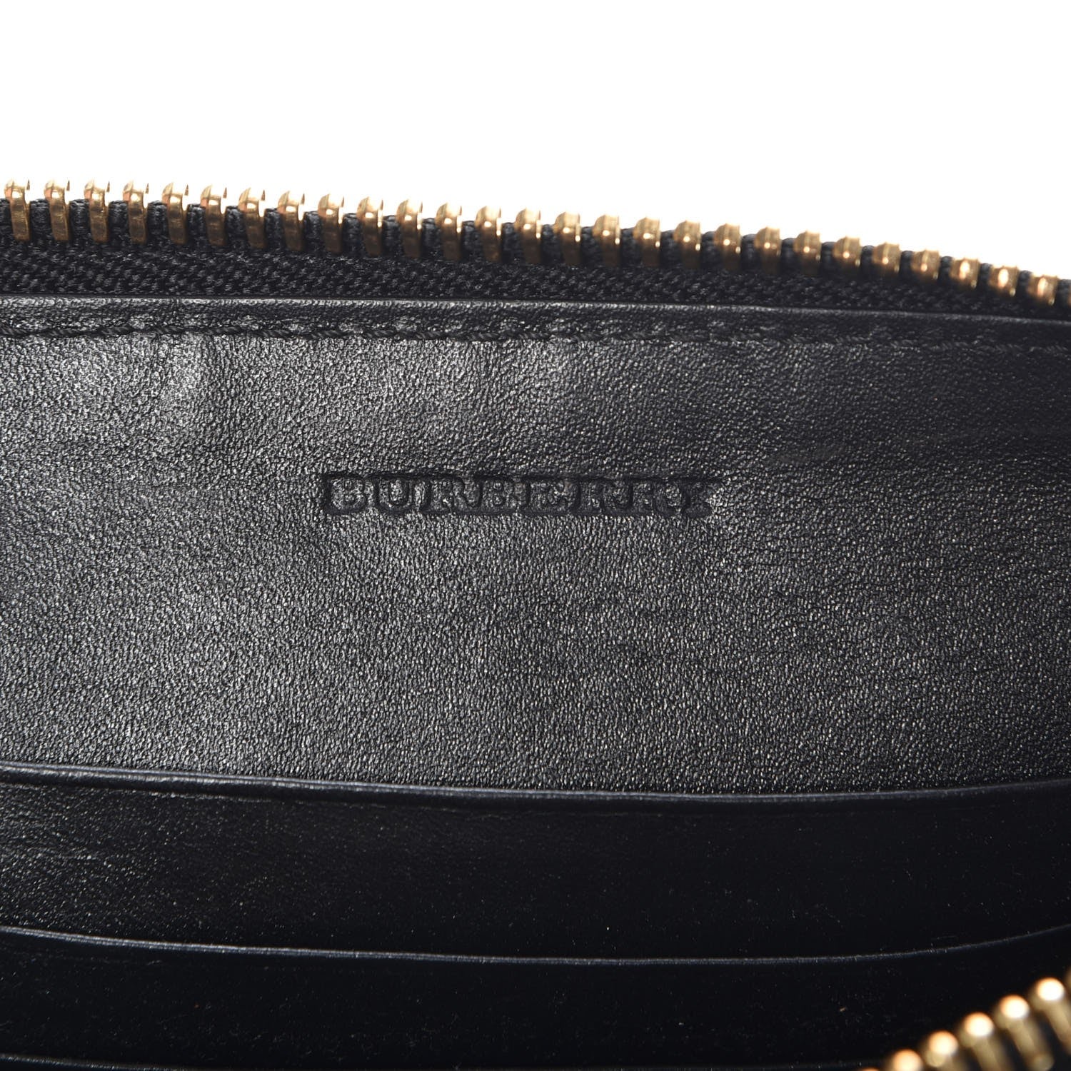 Burberry Signature Grain Calfskin Check Embossed Peyton Crossbody Clutch Bag Black 6 of 11