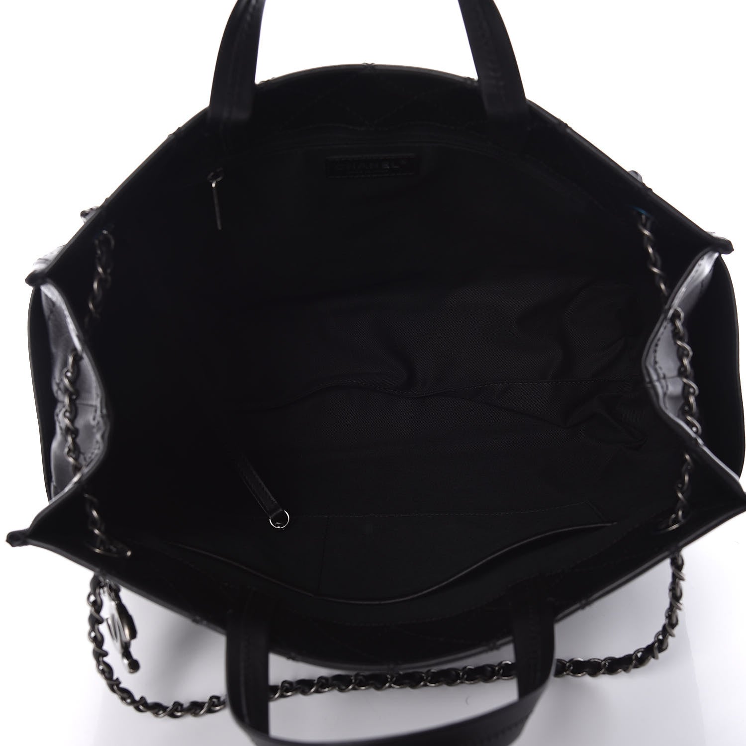 Chanel Calfskin CC Pocket Tote Black 5 of 13