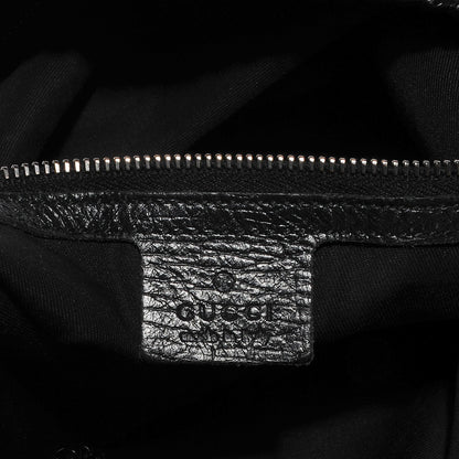 Gucci Monogram Large Horsebit Chain Hobo Black 5 of 9