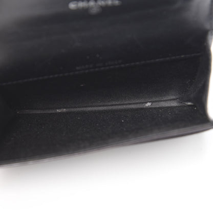 Chanel Patent Camellia Embossed Card Holder Black 5 of 8