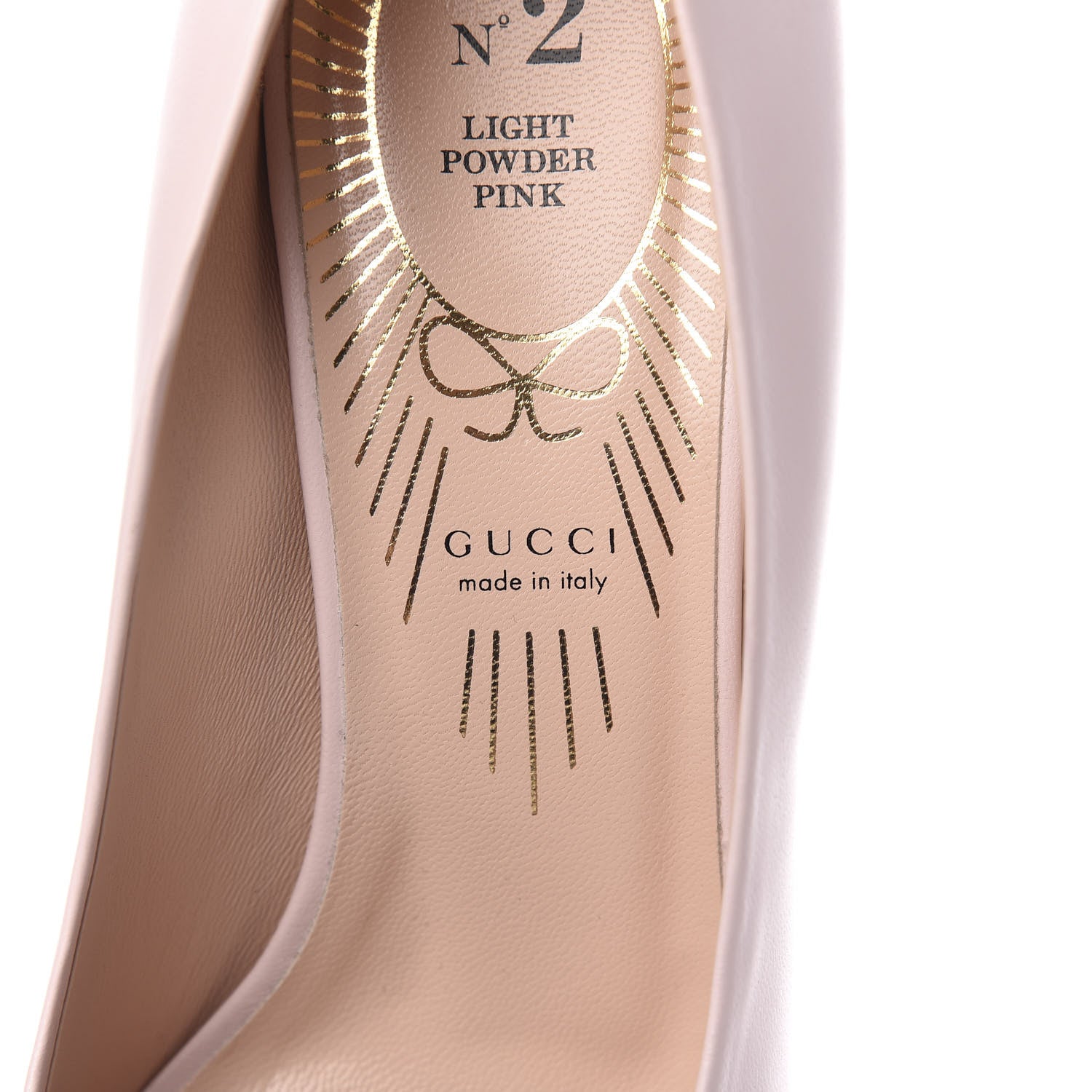 Gucci Nappa Bow High Heel Pumps 37.5 Light Powder Pink 8 of 11