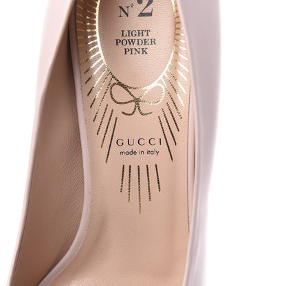 Gucci Nappa Bow High Heel Pumps 37.5 Light Powder Pink 8 of 11