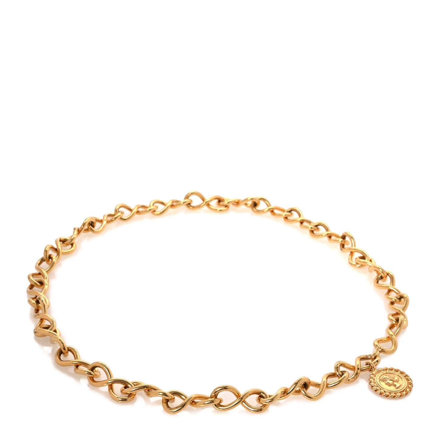 CC Medallion Chain Belt Gold