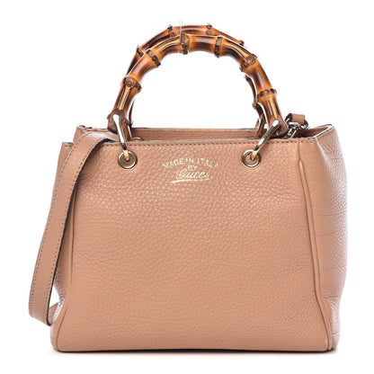 Gucci Cellarius Calfskin Mini Bamboo Shopper Tote Camelia 1 of 9