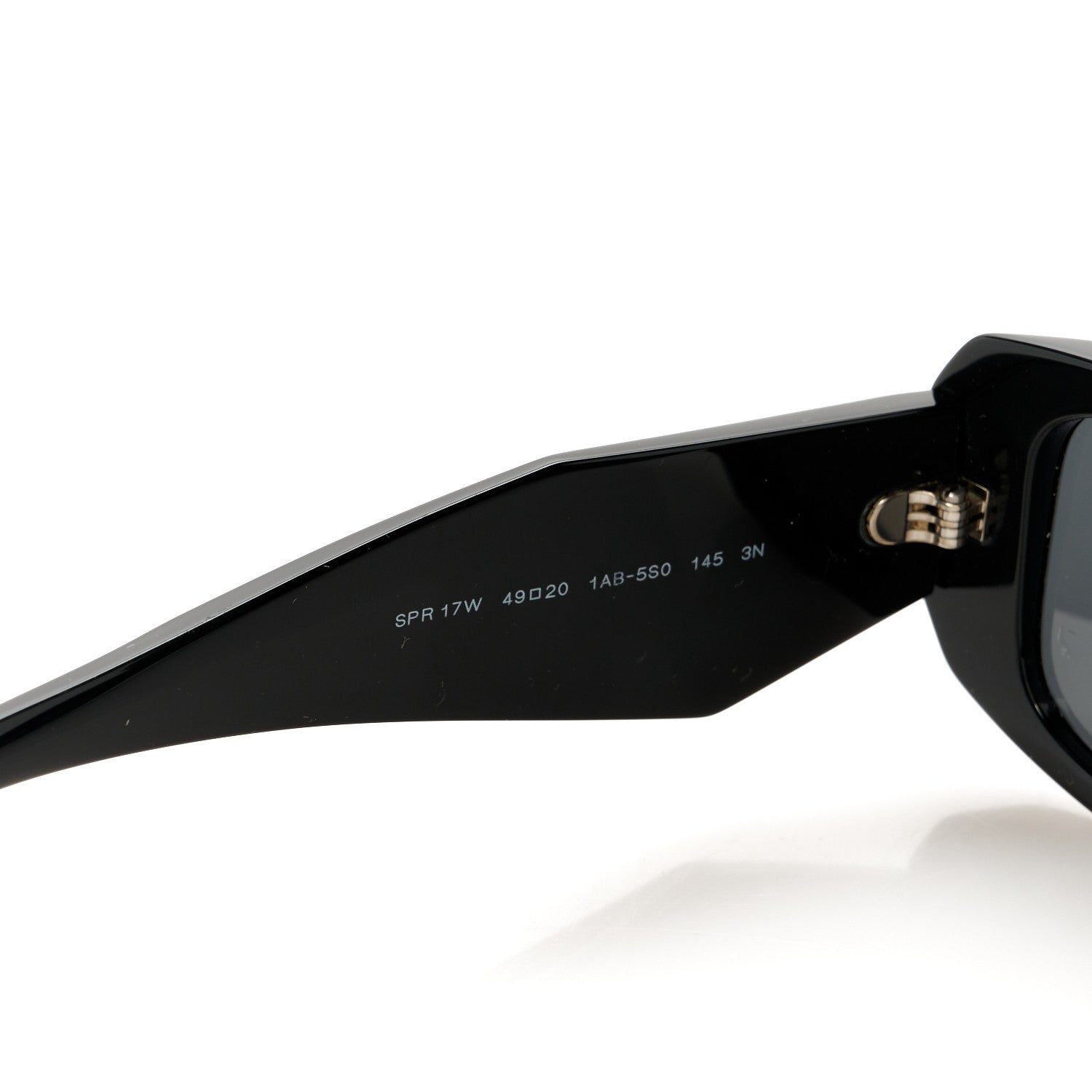Prada Acetate Symbole Sunglasses SPR 17W Black 5 of 8