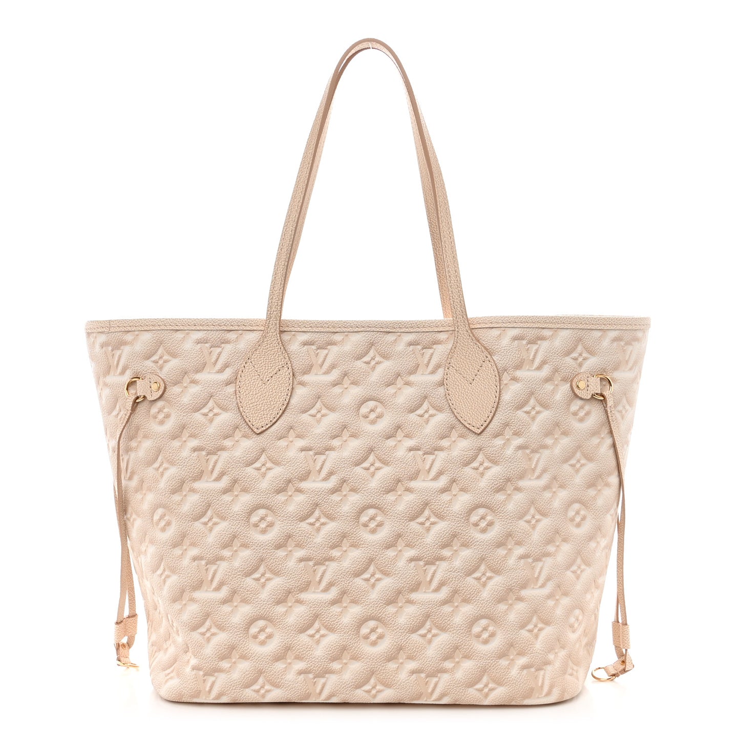 LOUIS VUITTON Empreinte Monogram Summer Stardust Neverfull MM Beige Clair