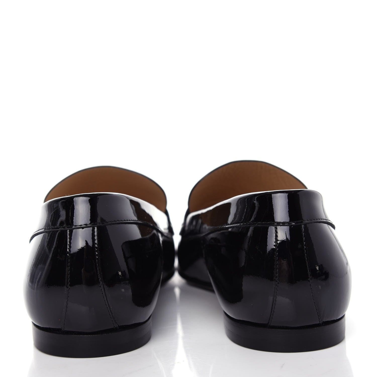 Chanel Patent CC Mocassin Loafers 40.5 Black 7 of 13