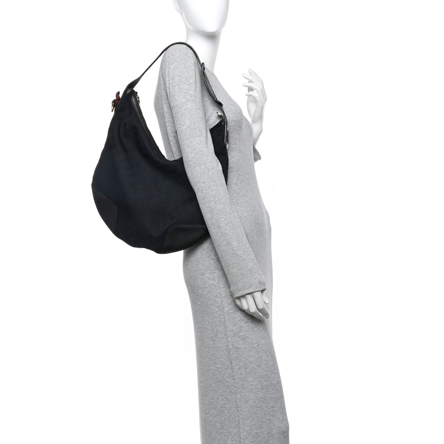 Monogram Large Princy Hobo Black
