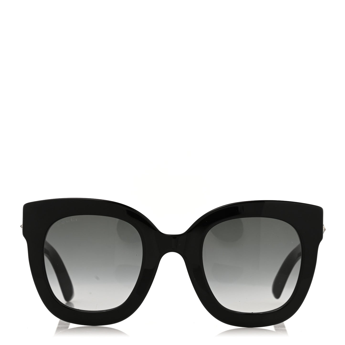 Acetate Crystal Star Round Frame Sunglasses GG0208S Black
