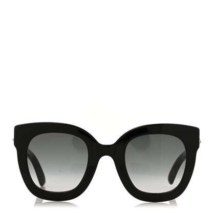 Gucci Acetate Crystal Star Round Frame Sunglasses GG0208S Black 2 of 8