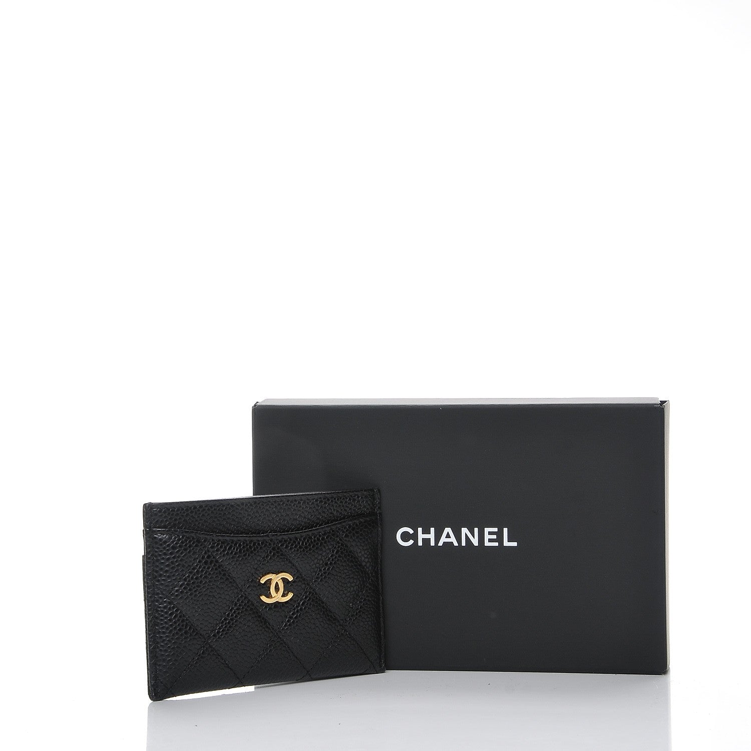 Chanel Caviar Quilted Card Holder Black 9 of 9