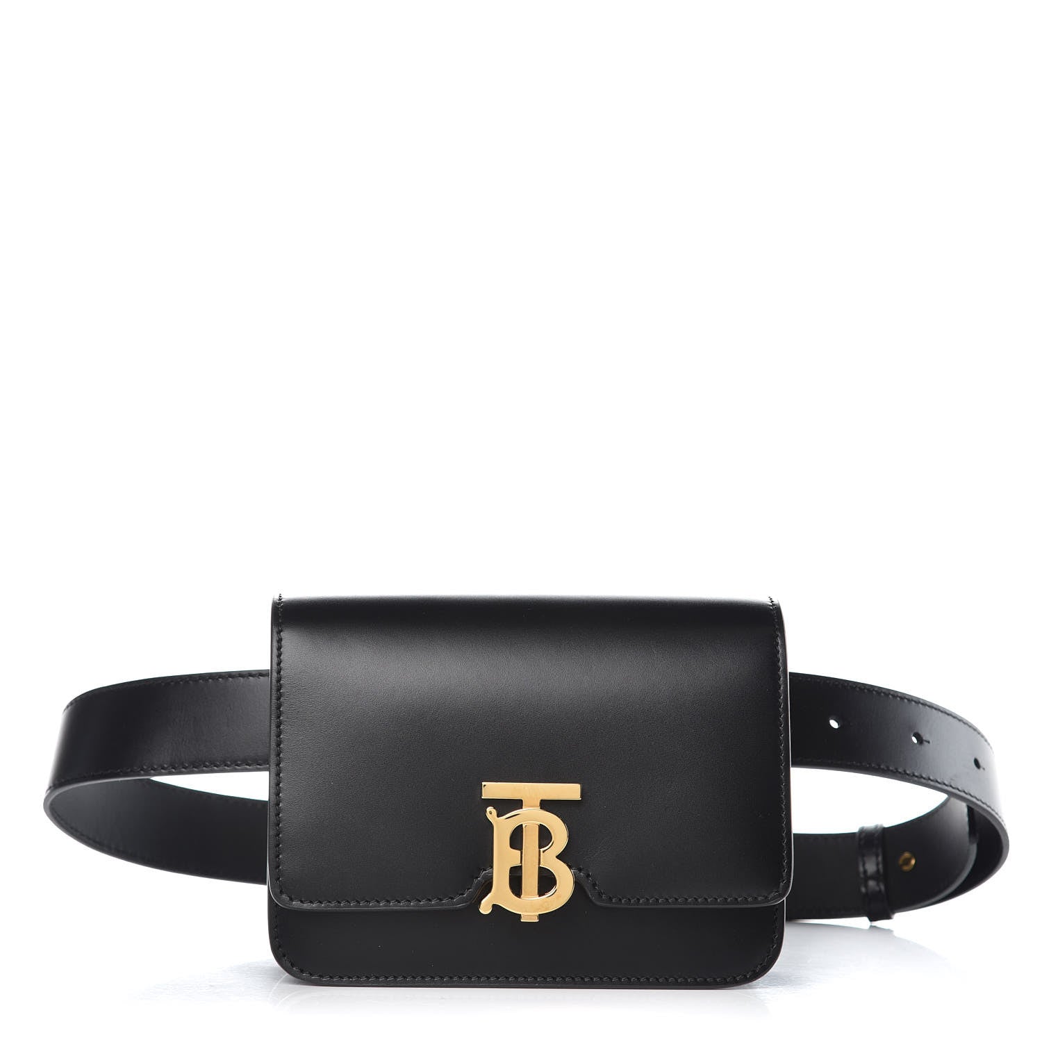 Burberry Calfskin TB Belt Bag Black 1 of 9