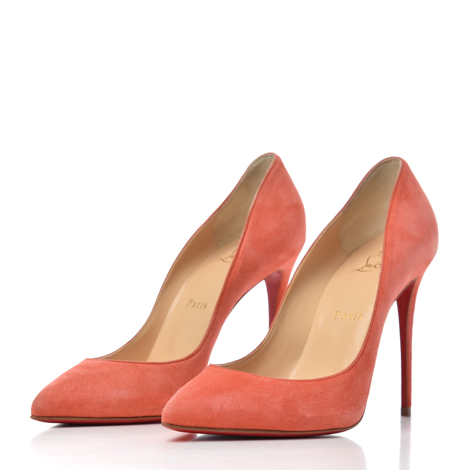 Christian Louboutin Veau Velours Pigalle Follies 100 Pumps 38.5 Charlotte 3 of 13
