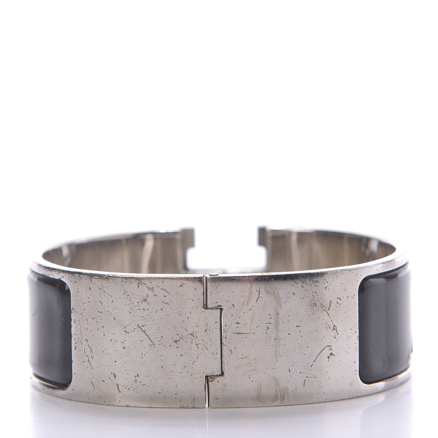 Enamel Wide Clic Clac H Bracelet PM Black