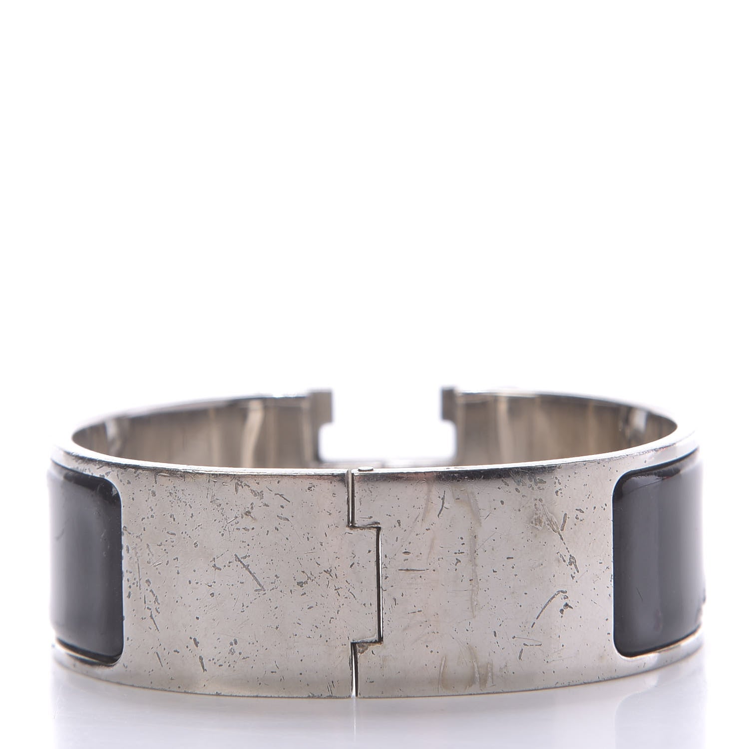 Hermes Enamel Wide Clic Clac H Bracelet PM Black 3 of 8