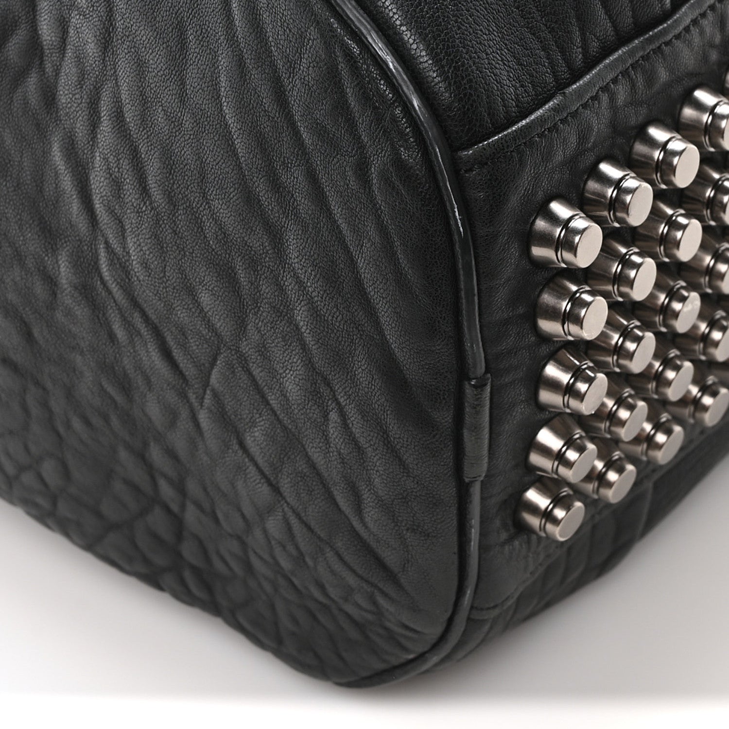 Alexander Wang Pebbled Lambskin Rocco Black Nickel Hardware 8 of 9