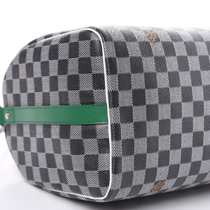 Louis Vuitton Damier Speedy Bandouliere 30 Black White 8 of 9