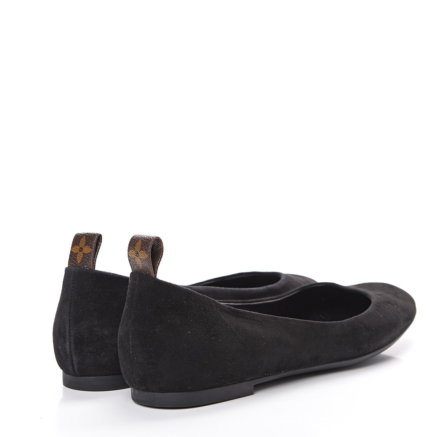 Louis Vuitton Suede Monogram Uniformes Ballet Flats 41 Black 4 of 11
