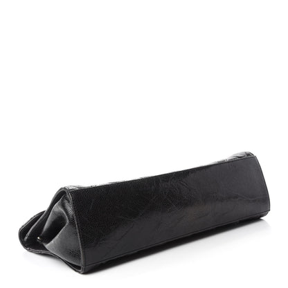 Chanel Crumpled Grained Calfskin Jumbo CC Crave Flap Black 4 of 14