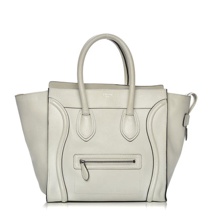 Celine Drummed Calfskin Mini Luggage Lune 2 of 18