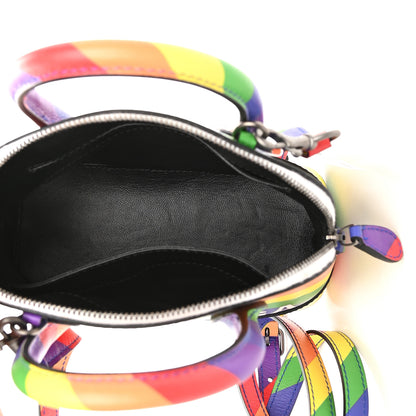 Balenciaga Smooth Calfskin Logo Rainbow XXS Ville Top Handle Bag Multicolor 7 of 9