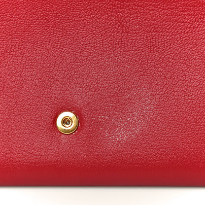 Saint Laurent Goatskin Belle De Jour Flap Wallet Rouge Orient 11 of 11