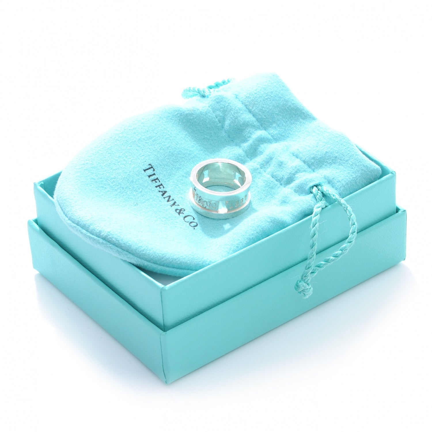 Tiffany Sterling Silver Element 1837 Ring 4.5 6 of 6