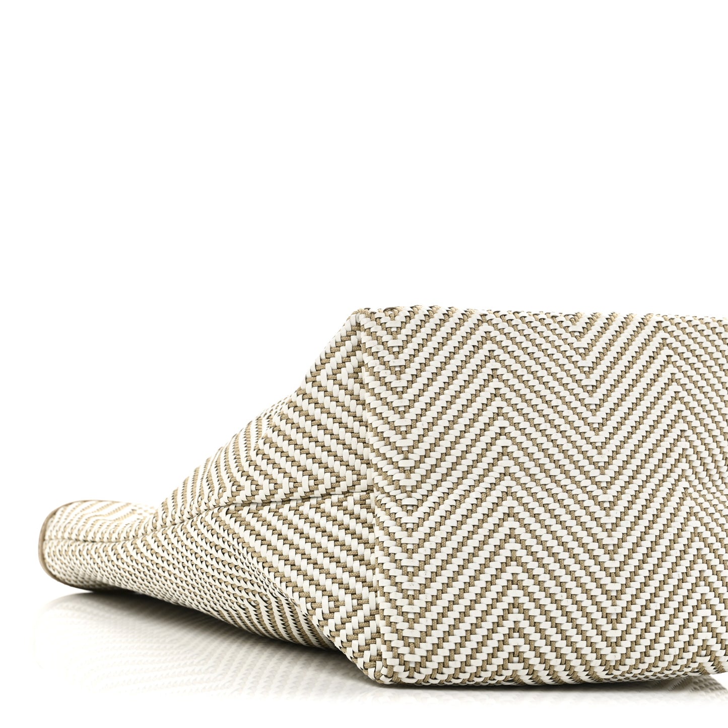 Chevron Herringbone Canvas Chennai PM Tote Etoupe