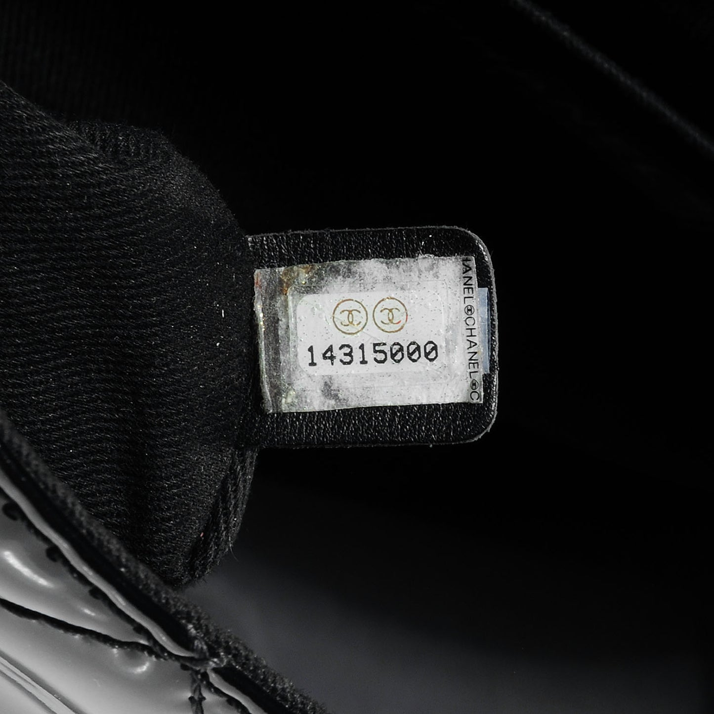 Vinyl Quilted In the Business Flap Bag Black