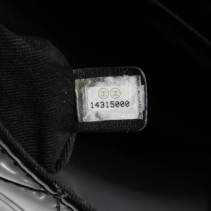 Chanel Vinyl Quilted In the Business Flap Bag Black 8 of 8