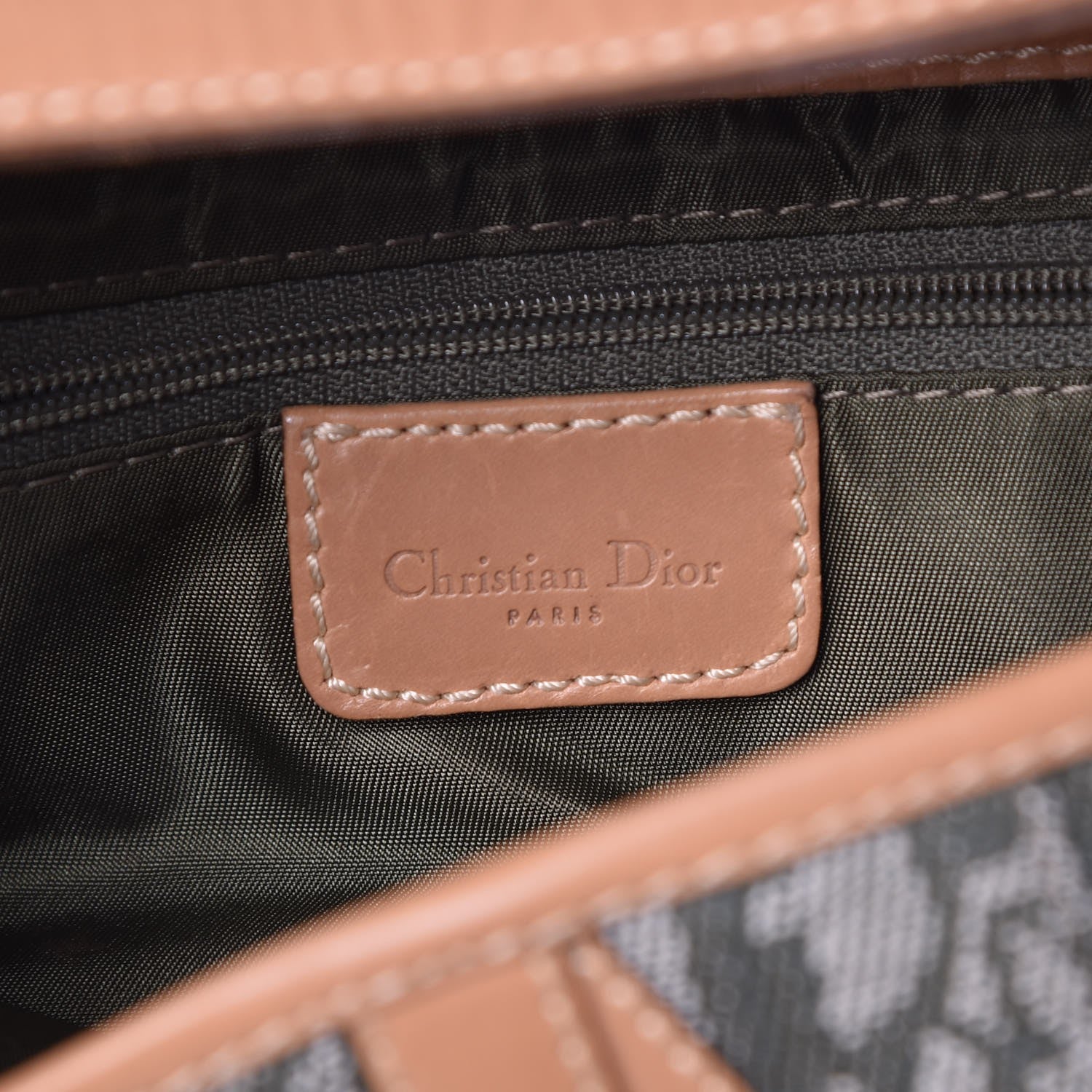 Christian Dior Monogram Saddle Bag Green 6 of 7