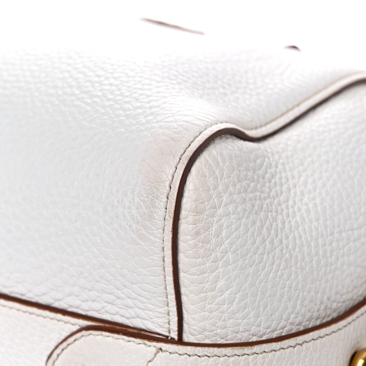 Prada Vitello Daino Medium Top Handle Bag White 7 of 20