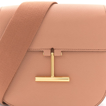 Tom Ford Grained Calfskin Mini T Clasp Tara Crossbody Bag Brown 7 of 9