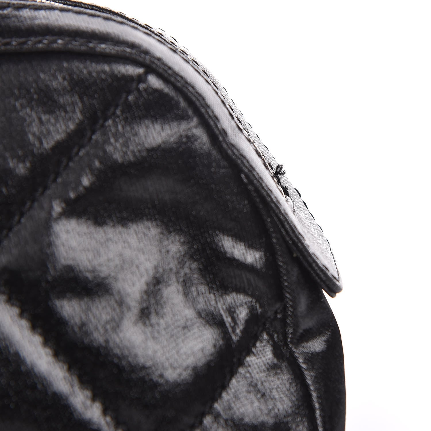 Chanel Coated Canvas Biarritz Cosmetic Cosmetic Case Black 8 of 11