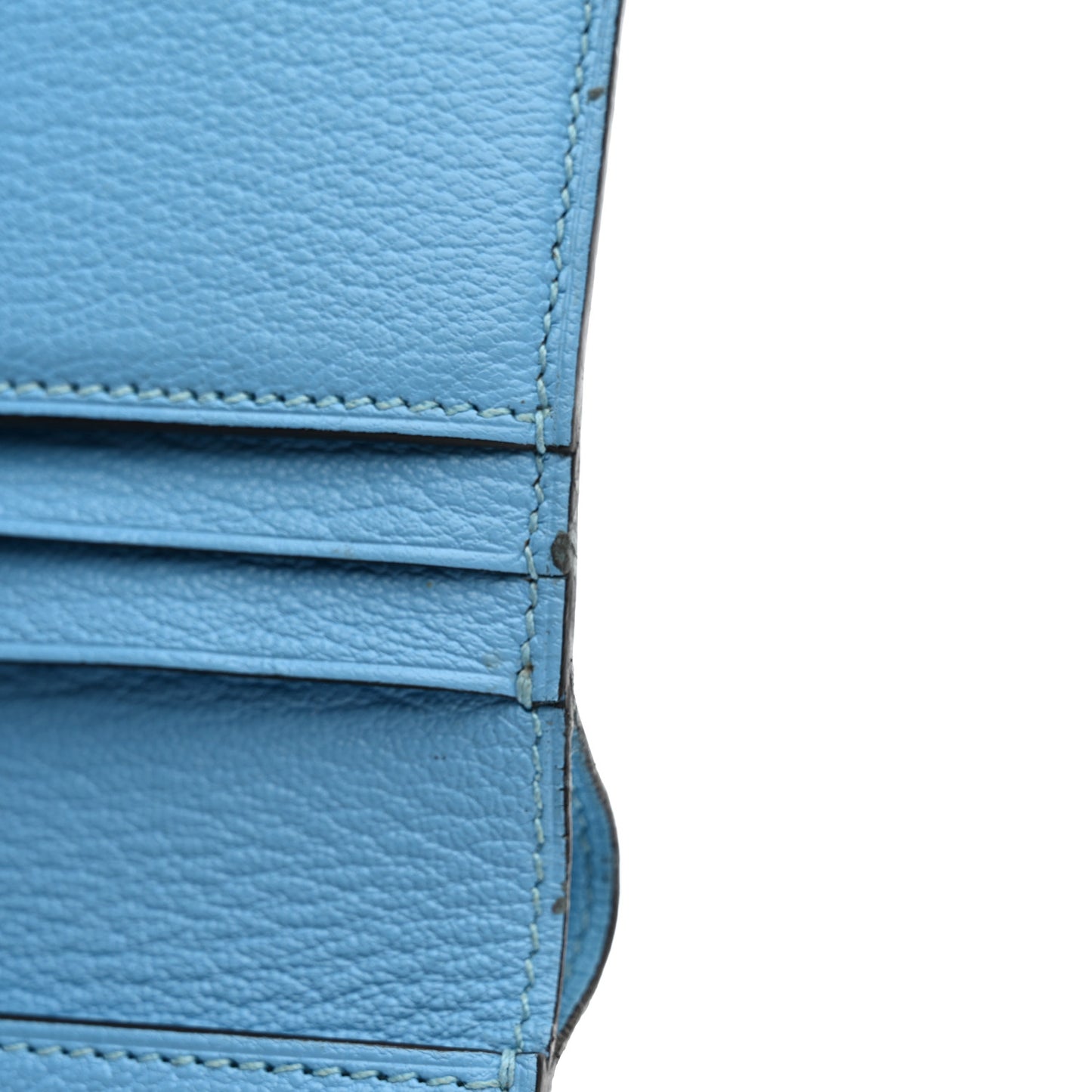Chevre Mysore Bearn Compact Wallet Celeste