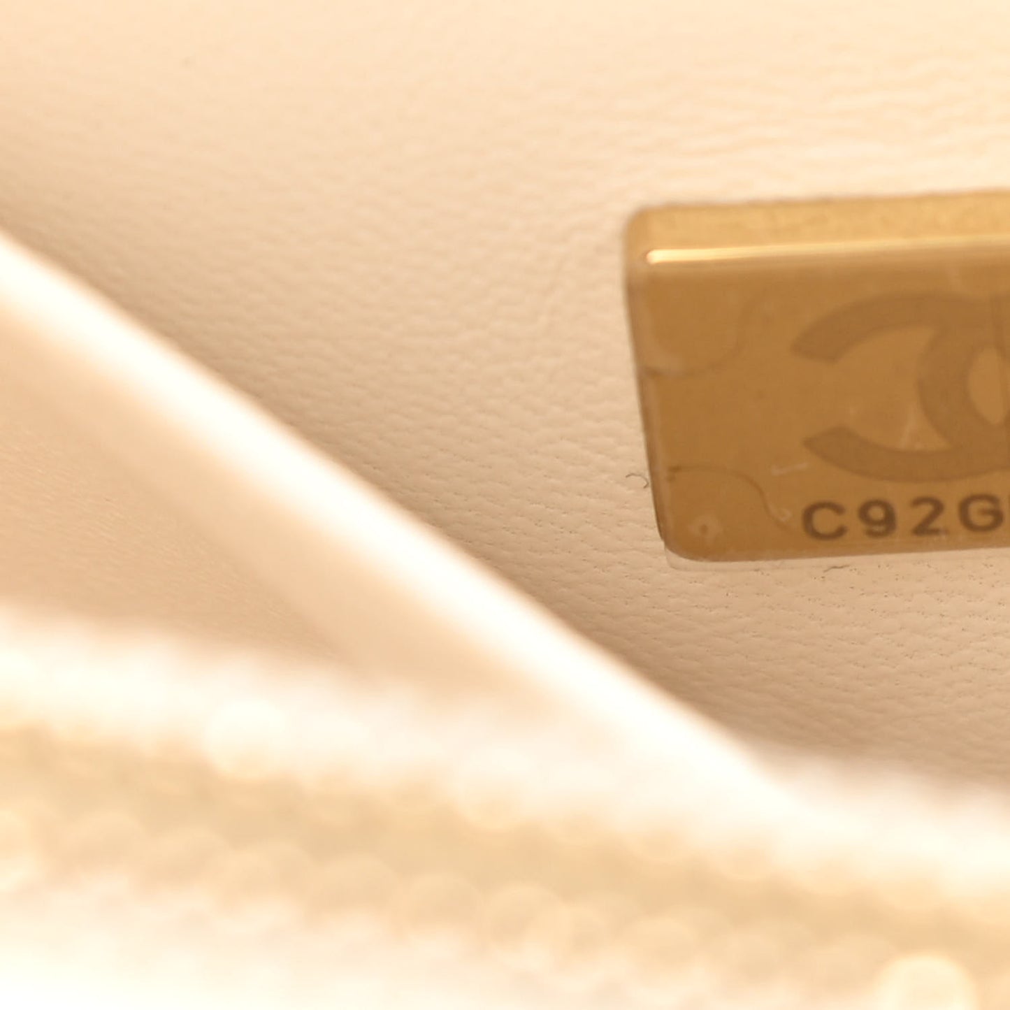 Caviar Quilted Small Coco Handle Flap White