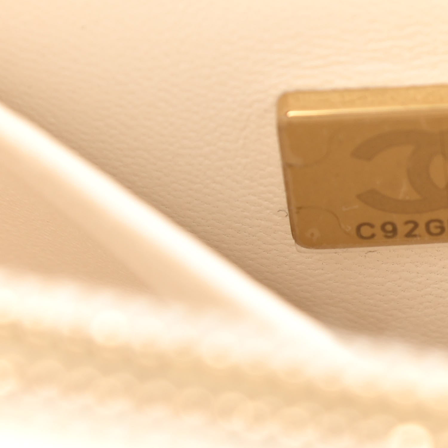 Chanel Caviar Quilted Small Coco Handle Flap White 7 of 11