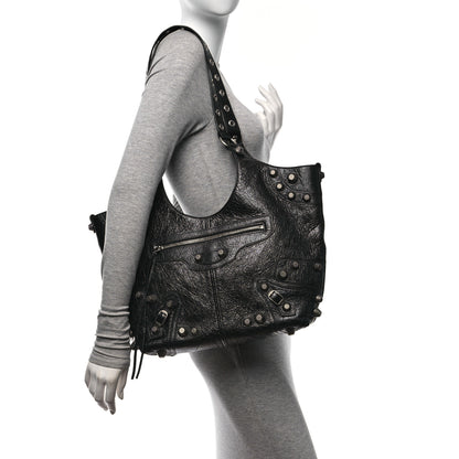 Balenciaga Agneau Arena Medium Le Cagole Carry All Bag Black 2 of 10