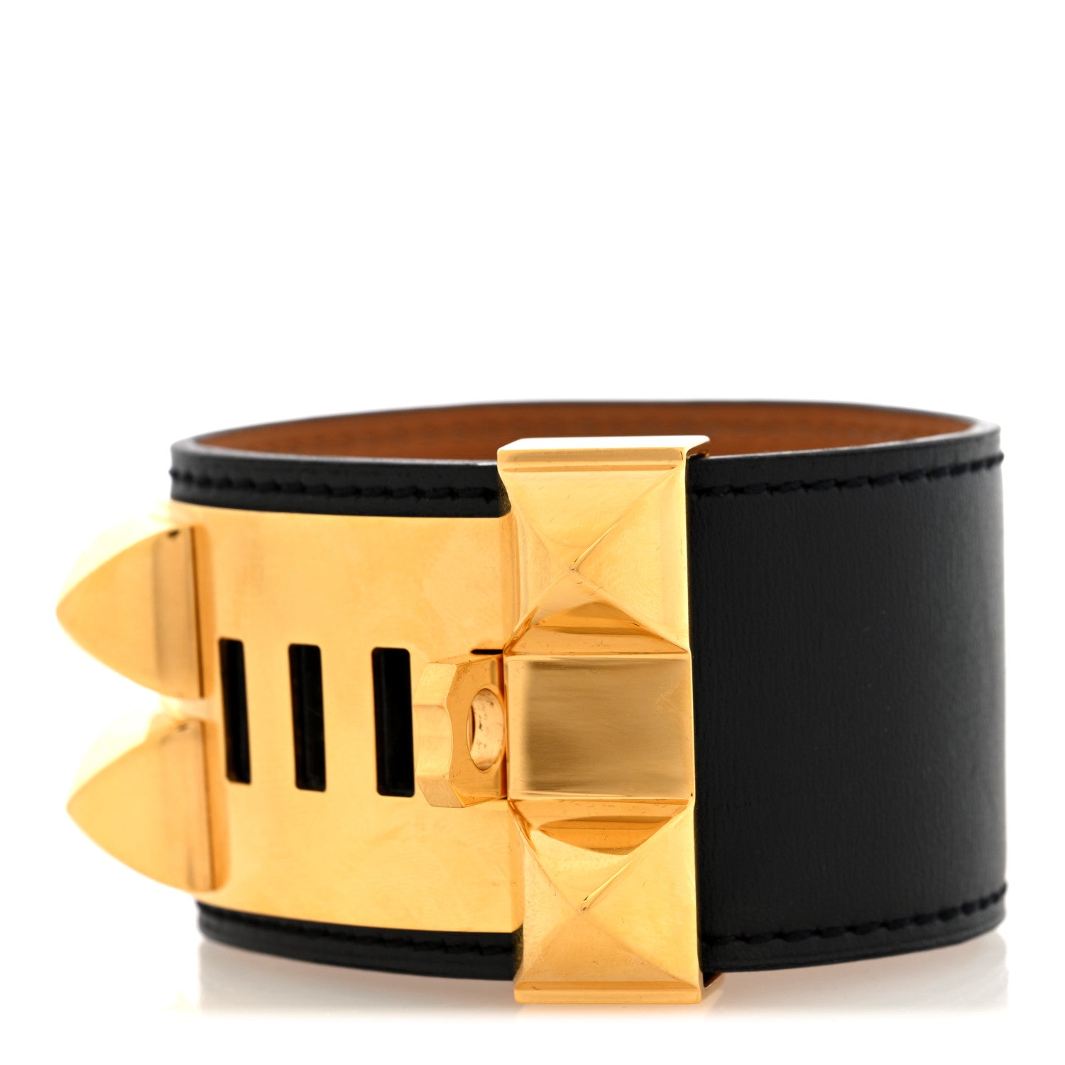 Hermes Box Collier De Chien CDC Bracelet S Black 3 of 5