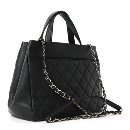 Chanel Caviar Quilted Small Business Affinity Shopping Bag Black 3 of 10