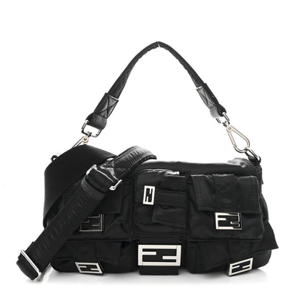 Fendi Econyl Cuoio Romano Multipocket Baguette Black 1 of 11