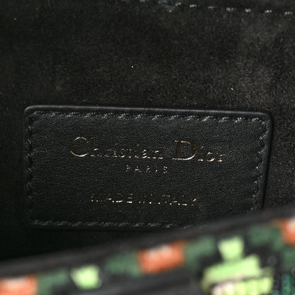 Christian Dior Beaded Fringe Mini Saddle Bag Green Multicolor 6 of 11