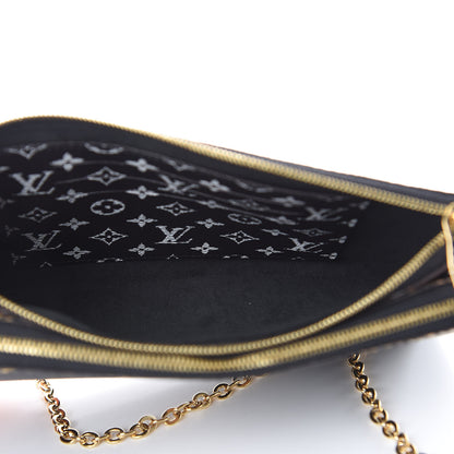 Louis Vuitton Monogram Giant Jungle Pochette Double Zip Black 6 of 10