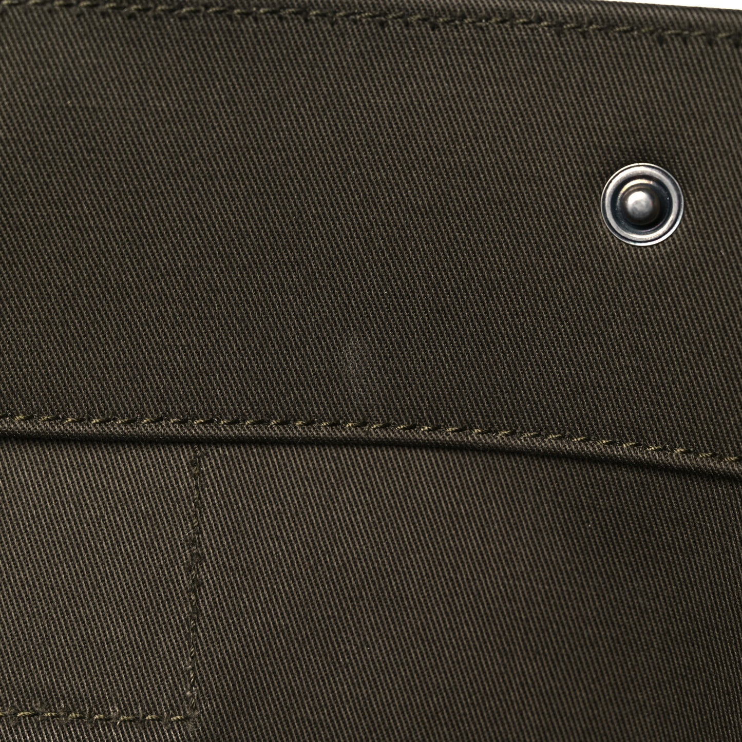Linen Calfskin Rive Gauche Tote Khaki