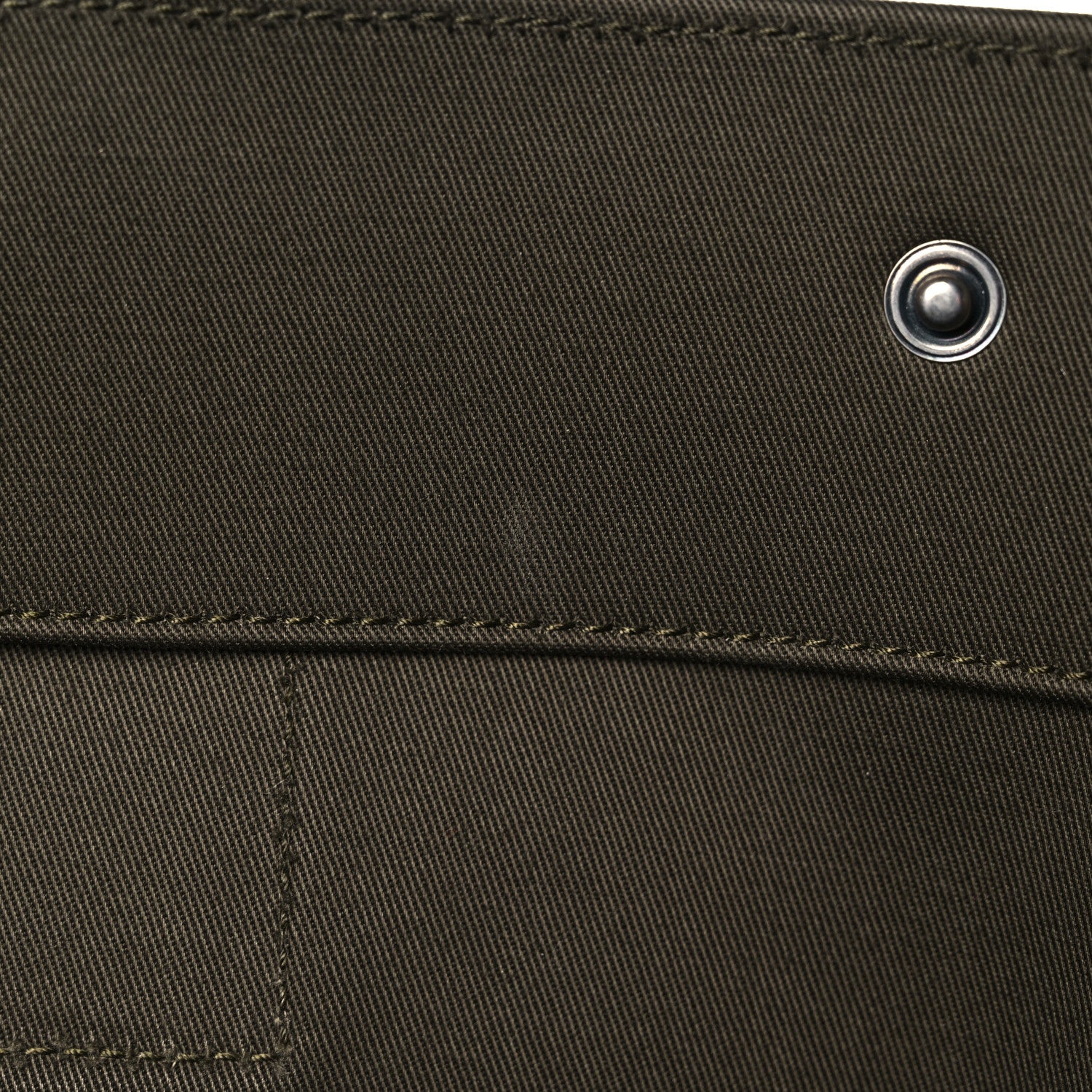Saint Laurent Linen Calfskin Rive Gauche Tote Khaki 13 of 24