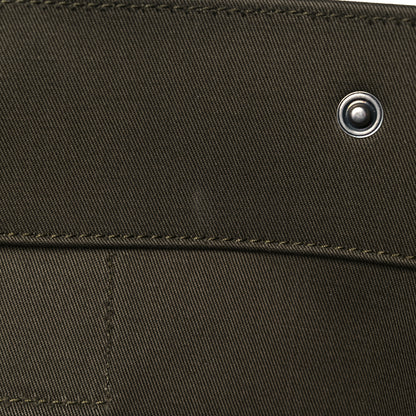 Saint Laurent Linen Calfskin Rive Gauche Tote Khaki 13 of 24