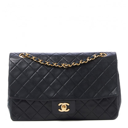 Chanel Lambskin Quilted Medium Single Flap Black 1 of 10