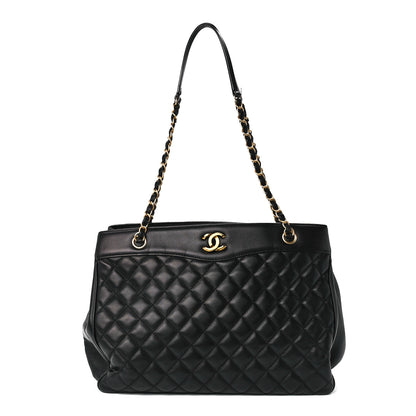 Chanel Lambskin Quilted Coco Vintage Tote Black 1 of 12